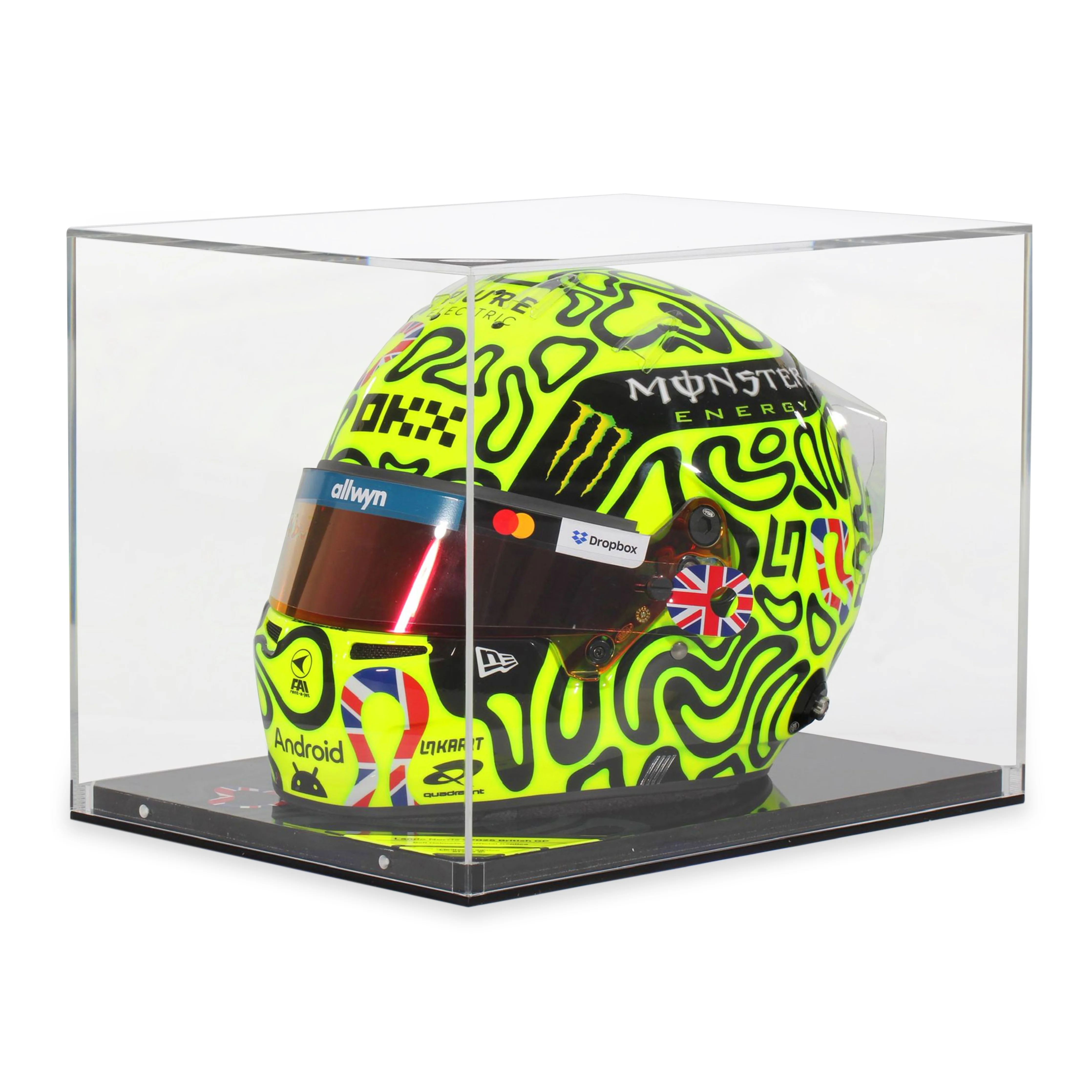 LOT 201 - Lando Norris 2025 McLaren Signed Replica Helmet - British GP